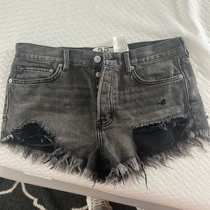 Free people jean shorts, size 27